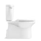 KOHLER K-20197-0 Betello Two-Piece Elongated Toilet With Skirted Trapway, 1.28 Gpf In White