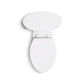 KOHLER K-20197-0 Betello Two-Piece Elongated Toilet With Skirted Trapway, 1.28 Gpf In White