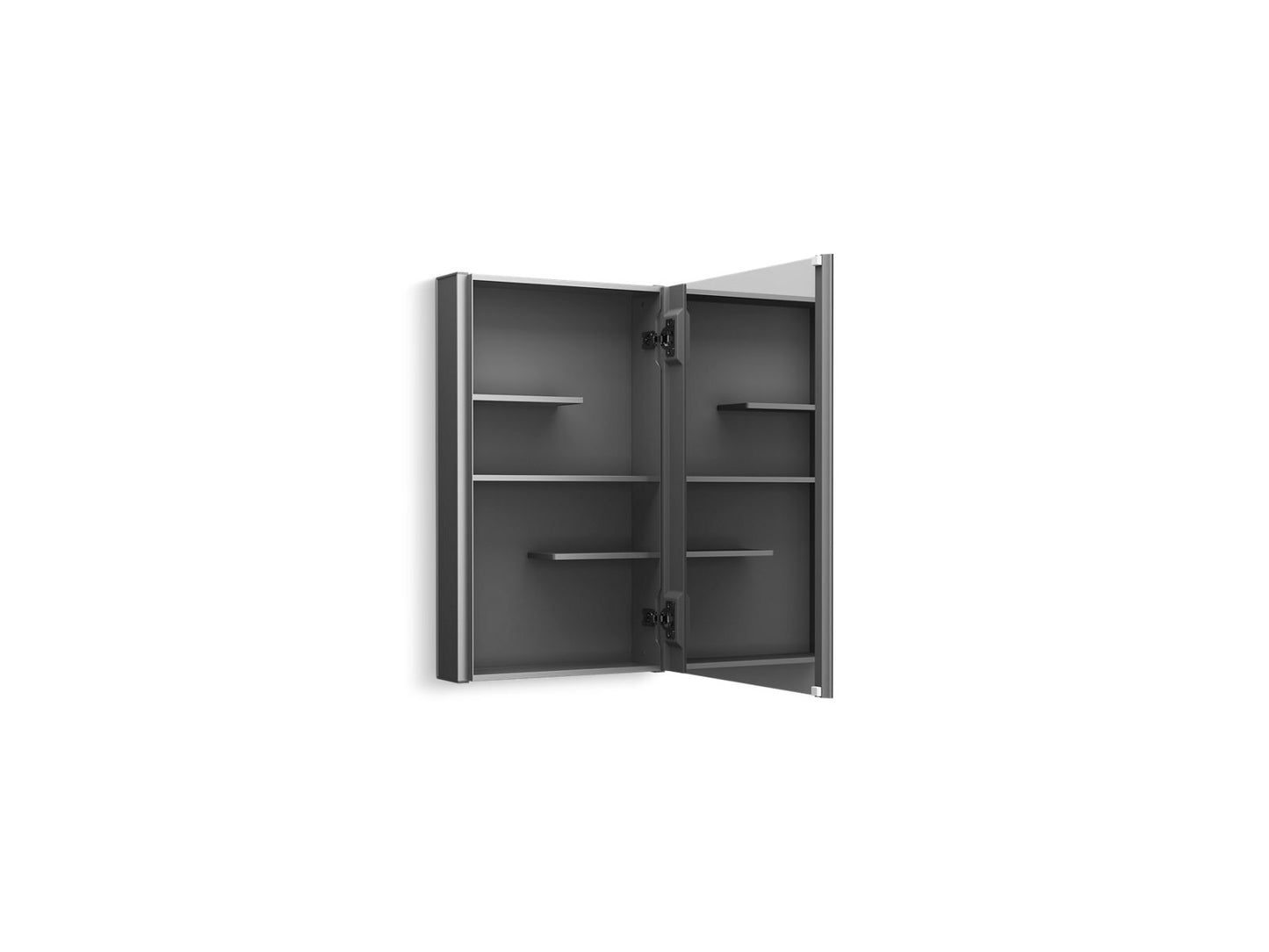 KOHLER K-81144-DA1 Maxstow 15" W X 24" H Medicine Cabinet In Dark Anodized Aluminum