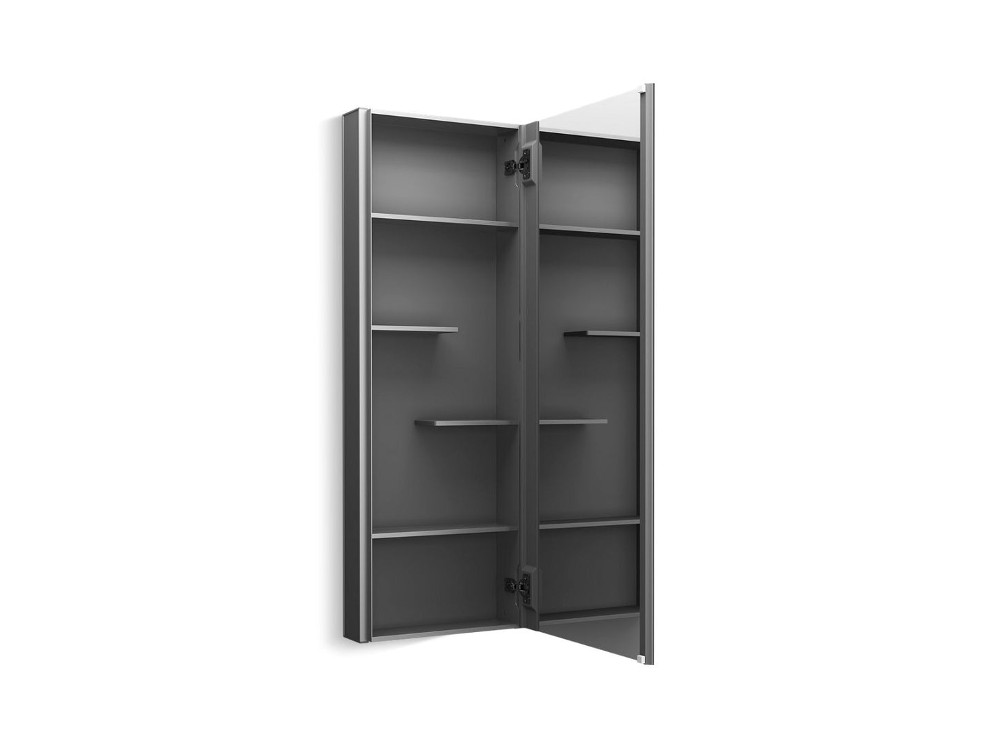 KOHLER K-81147-DA1 Maxstow 15" W X 40" H Medicine Cabinet In Dark Anodized Aluminum