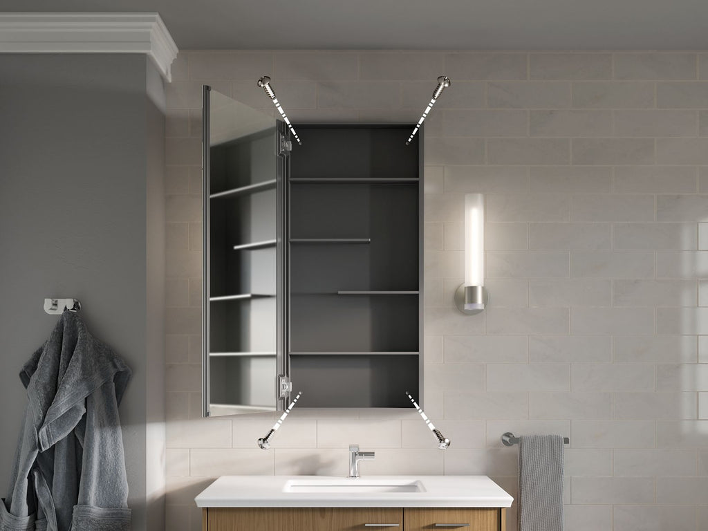 KOHLER K-81148-DA1 Maxstow 20" W X 40" H Medicine Cabinet - Dark Anodized Aluminum