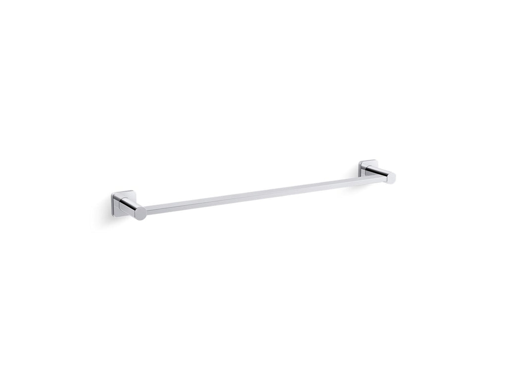 KOHLER K-23525-CP Parallel 24" Towel Bar - Polished Chrome