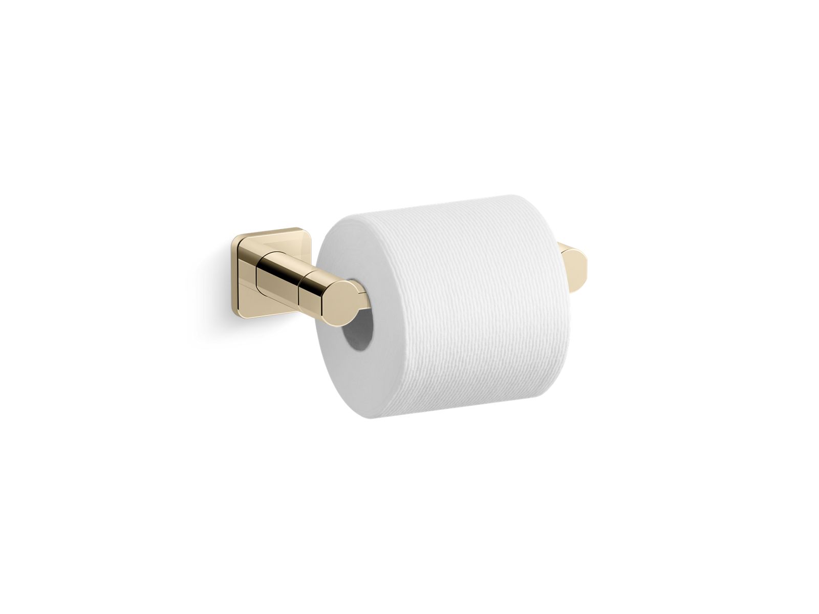 KOHLER K-23528-AF Parallel Pivoting Toilet Paper Holder - Vibrant French Gold