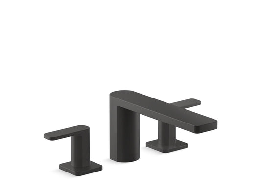 KOHLER K-27121-4-BL Parallel Deck-Mount Bath Faucet In Matte Black