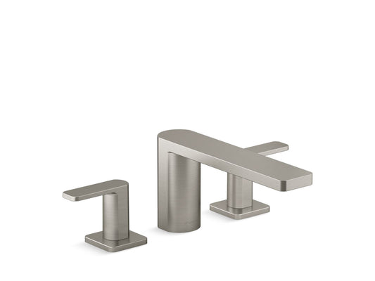 KOHLER K-27121-4-BN Parallel Deck-Mount Bath Faucet In Vibrant Brushed Nickel