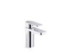 KOHLER K-23472-4-SN Parallel Single-Handle Bathroom Sink Faucet, 1.2 Gpm - Vibrant Polished Nickel