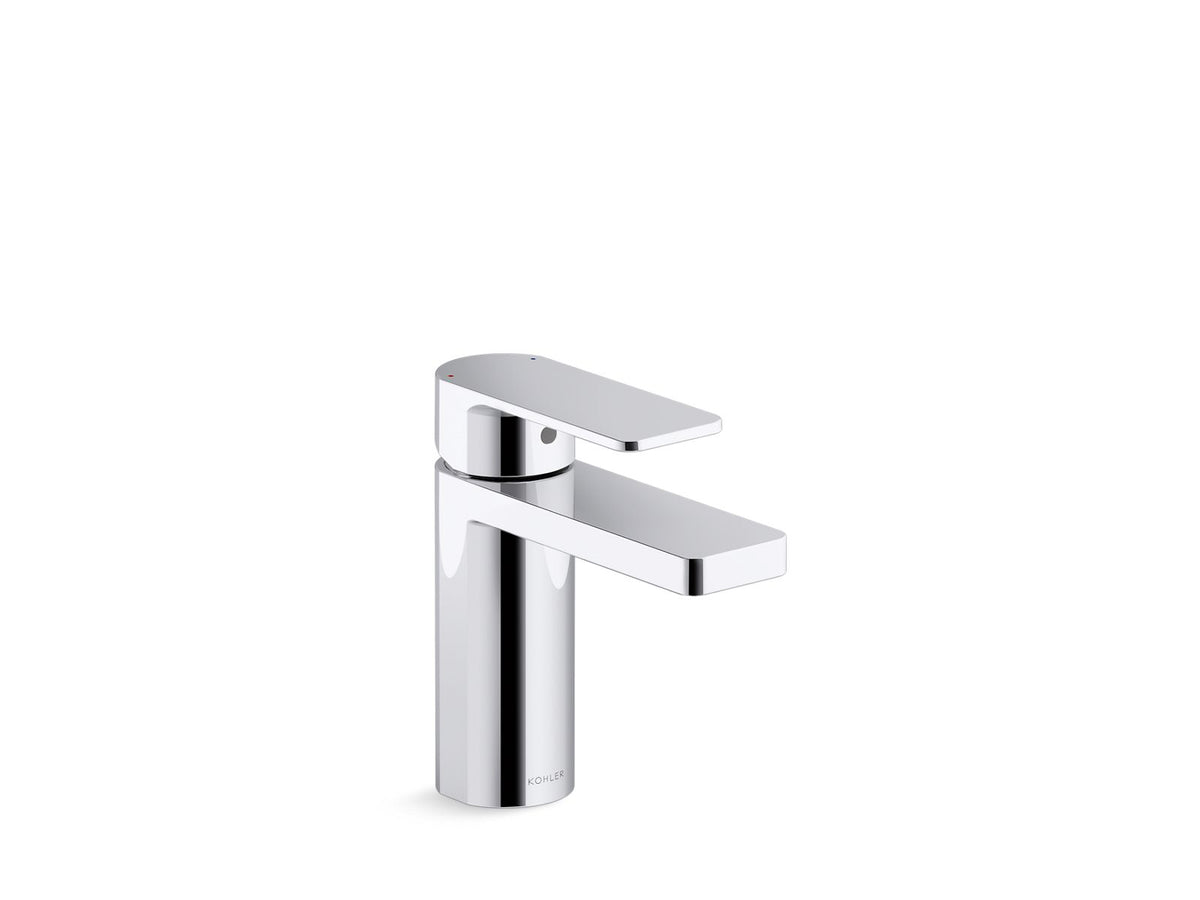 KOHLER K-23472-4-SN Parallel Single-Handle Bathroom Sink Faucet, 1.2 Gpm - Vibrant Polished Nickel