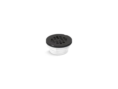 KOHLER K-22676-BL Round PVC shower receptor drain - Matte Black