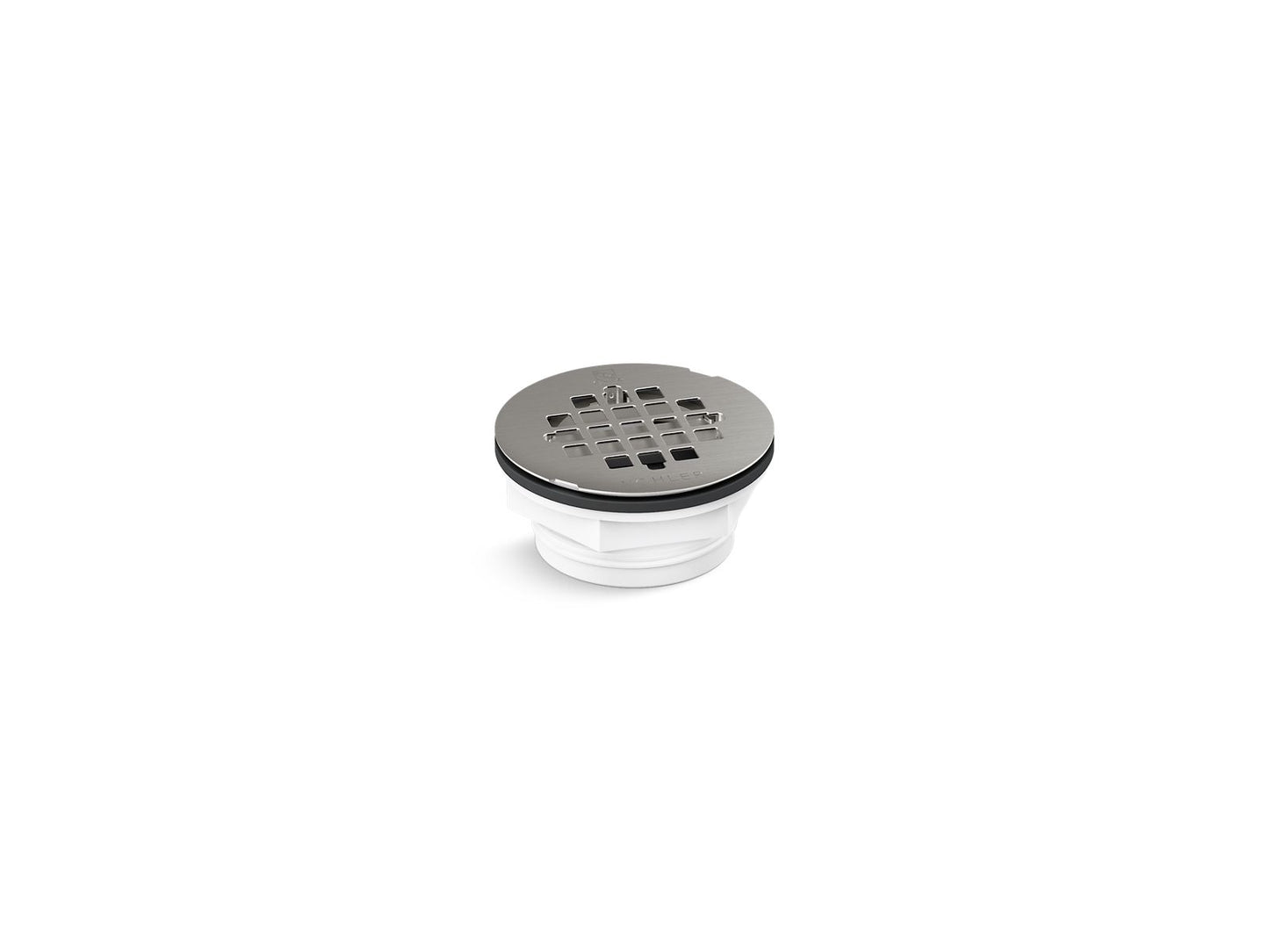 KOHLER K-22676-BS Round PVC shower receptor drain - Brushed Stainless