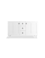 KOHLER K-99537-LG-1WA Poplin 60" Bathroom Vanity Cabinet In Linen White