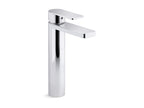 KOHLER K-23475-4K-BL Parallel Tall Single-Handle Bathroom Sink Faucet, 1.0 Gpm - Matte Black