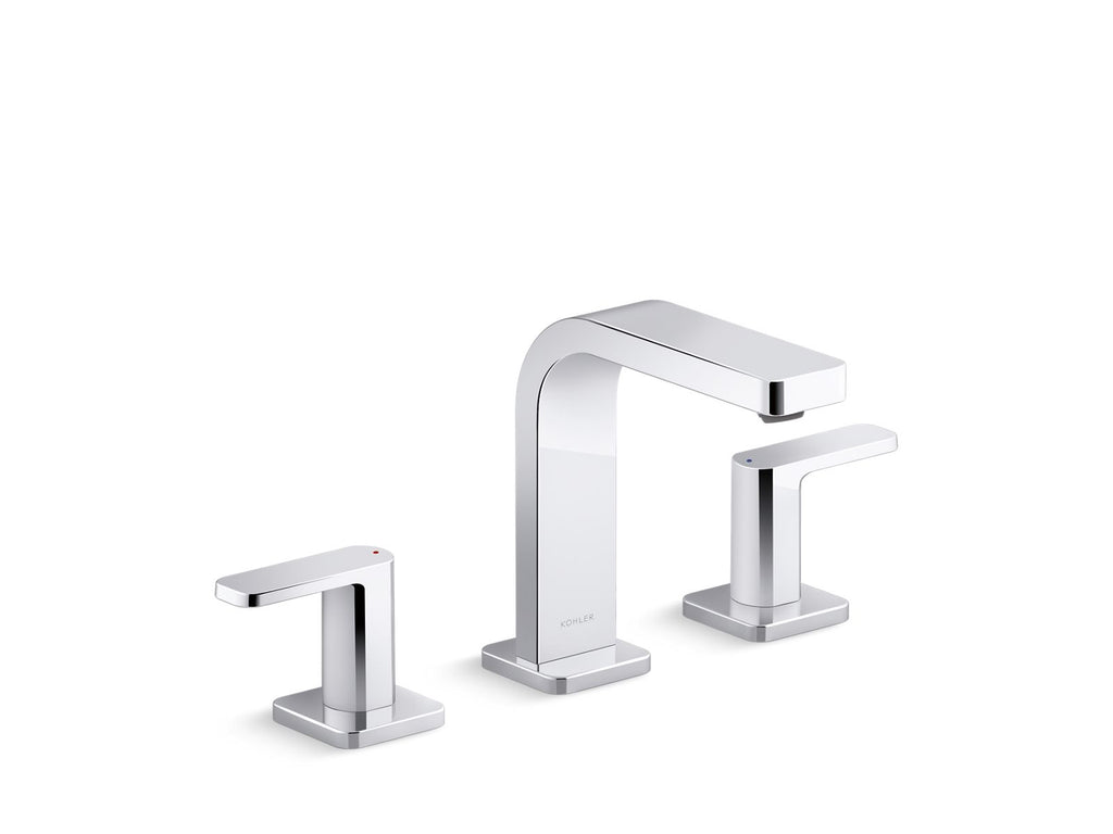 KOHLER K-23484-4-BN Parallel Widespread Bathroom Sink Faucet, 1.2 Gpm - Vibrant Brushed Nickel