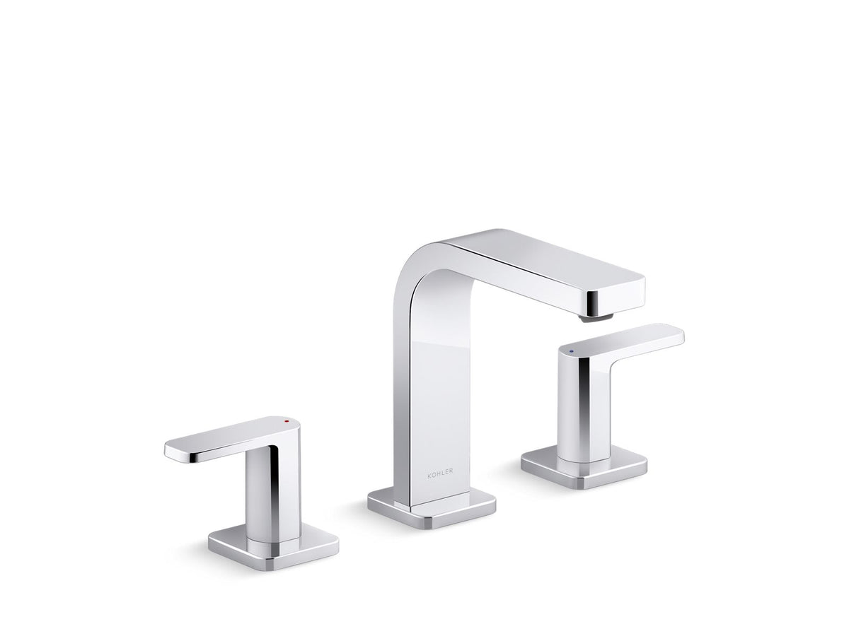 KOHLER K-23484-4-BN Parallel Widespread Bathroom Sink Faucet, 1.2 Gpm - Vibrant Brushed Nickel