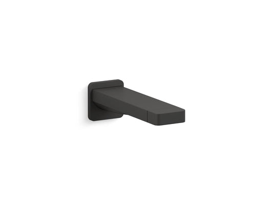 KOHLER K-23510-BL Parallel Wall-Mount Bath Spout In Matte Black