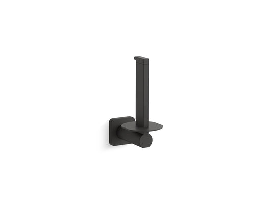 KOHLER K-23527-BL Parallel Vertical Toilet Paper Holder In Matte Black