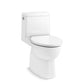 KOHLER K-78080-0 Reach One-Piece Compact Elongated Toilet With Skirted Trapway, 1.28 Gpf In White