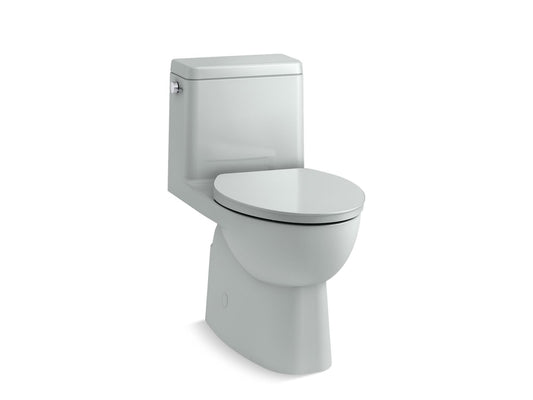 KOHLER K-78080-95 Reach One-Piece Compact Elongated Toilet With Skirted Trapway, 1.28 Gpf In Ice Grey