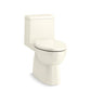 KOHLER K-78080-RA-96 Reach One-Piece Compact Elongated Toilet With Skirted Trapway, 1.28 Gpf In Biscuit