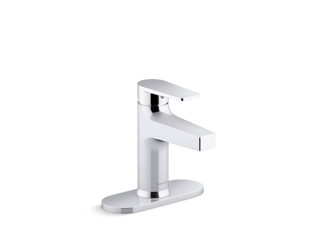 KOHLER K-37886-4-CP Taut Single-Handle Bathroom Sink Faucet, 1.2 Gpm - Polished Chrome