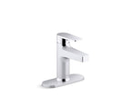 KOHLER K-37886-4-CP Taut Single-Handle Bathroom Sink Faucet, 1.2 Gpm - Polished Chrome