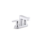 KOHLER K-37888-4-CP Taut Centerset Bathroom Sink Faucet, 1.2 Gpm - Polished Chrome