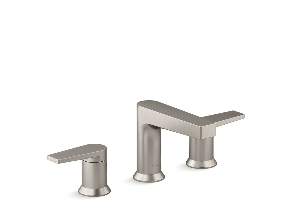 KOHLER K-37887-4-BN Taut Widespread Bathroom Sink Faucet, 1.2 Gpm - Vibrant Brushed Nickel