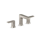 KOHLER K-37887-4-BN Taut Widespread Bathroom Sink Faucet, 1.2 Gpm - Vibrant Brushed Nickel