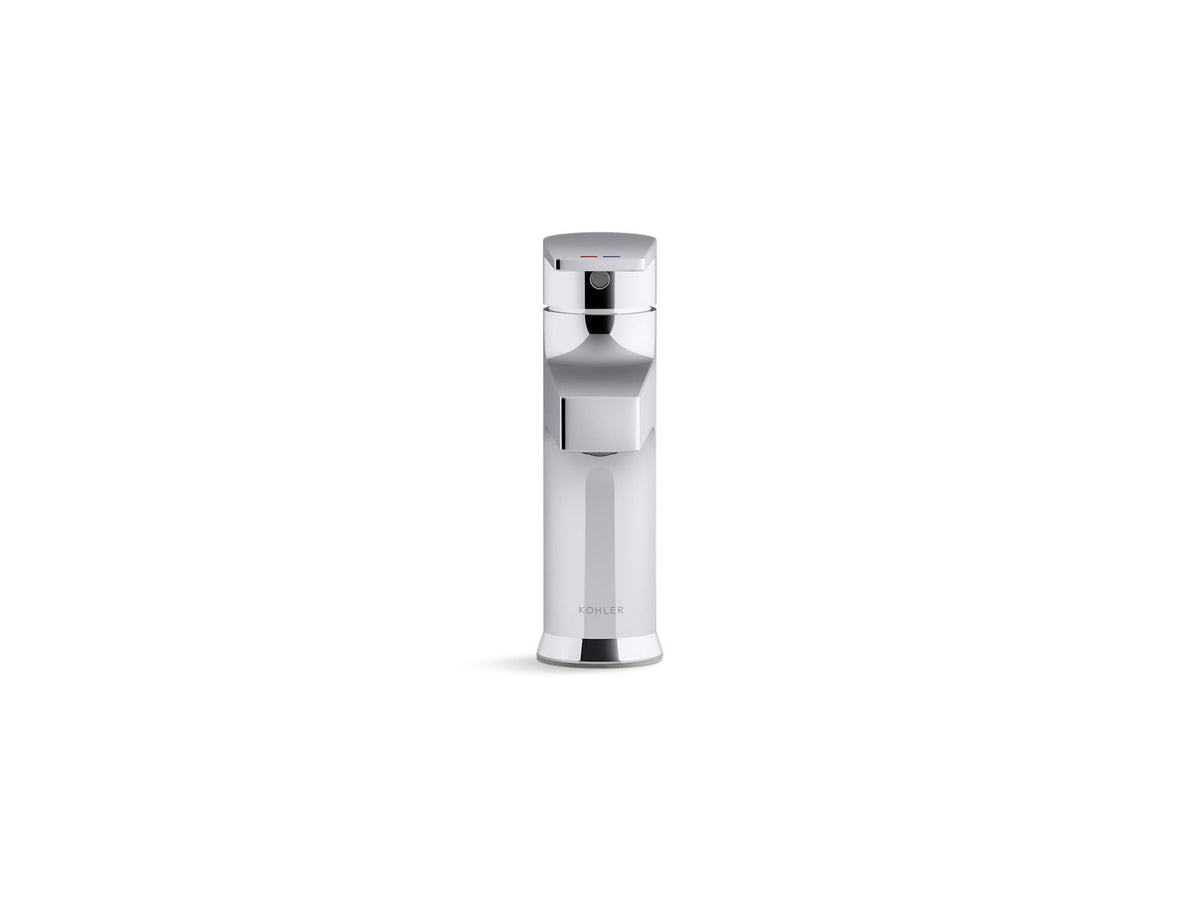 KOHLER K-46029-4-CP Taut Single-Hole Commercial Faucet With Grid Drain - Polished Chrome