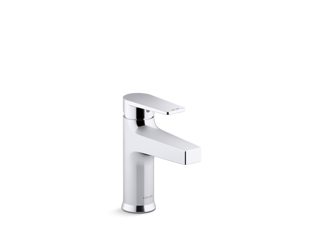 KOHLER K-46029-4-CP Taut Single-Hole Commercial Faucet With Grid Drain - Polished Chrome