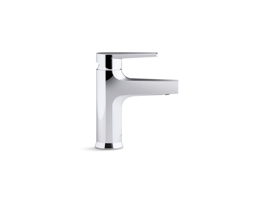 KOHLER K-46029-4-CP Taut Single-Hole Commercial Faucet With Grid Drain - Polished Chrome