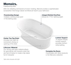 KOHLER K-8333-0 Memoirs 66-1/4" X 36-1/2" Freestanding Bath - White