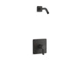 KOHLER K-TLS23503-4-BL Parallel Rite-Temp Shower Trim Kit, Without Showerhead - Matte Black