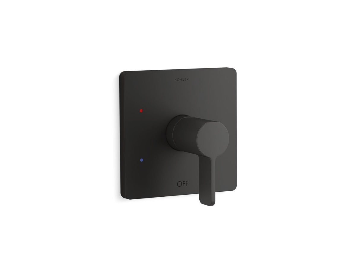 KOHLER K-TS23501-4-BL Parallel Rite-Temp Shower Valve Trim - Matte Black