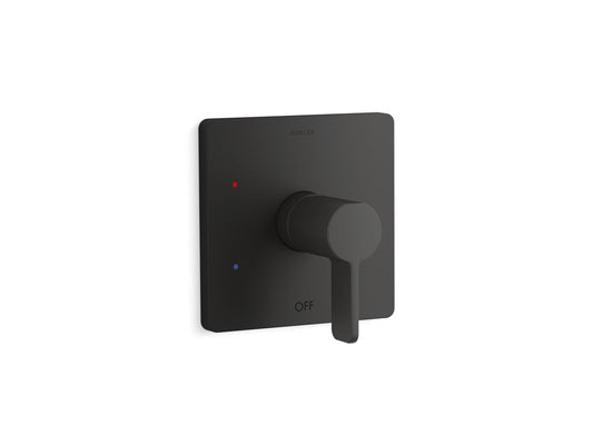 KOHLER K-TS23501-4-BL Parallel Rite-Temp shower valve trim - Matte Black