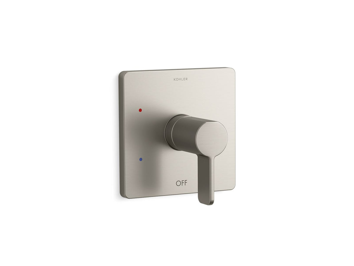 KOHLER K-TS23501-4-BN Parallel Rite-Temp Shower Valve Trim - Vibrant Brushed Nickel