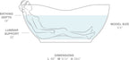 KOHLER K-1800-0 Abrazo 66" X 31-1/2" Freestanding Bath - White