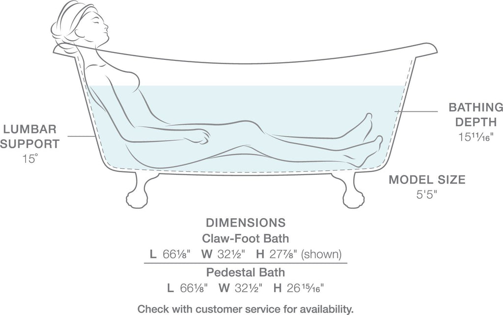 KOHLER K-21000-B-96 Artifacts 66-1/8" X 32-1/2" Freestanding Bath - Biscuit