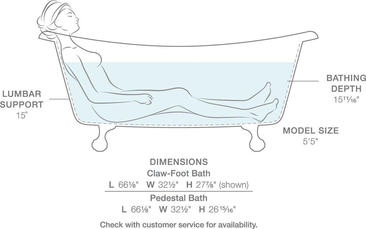 KOHLER K-21000-B-96 Artifacts 66-1/8" X 32-1/2" Freestanding Bath - Biscuit