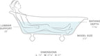 KOHLER K-100-0 Birthday Bath 72" X 37-1/2" Freestanding Bath - White