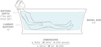 KOHLER K-8332-0 Memoirs 60" X 34" Freestanding Bath - White