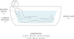 KOHLER K-6369-0 Sunstruck 65-1/2" X 35-1/2" Freestanding Bath With Fluted Shroud - White
