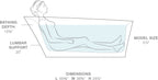KOHLER K-8331-0 Veil 65-3/8" X 36-15/16” Freestanding Bath - White