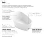 KOHLER K-8331-0 Veil 65-3/8" X 36-15/16” Freestanding Bath - White