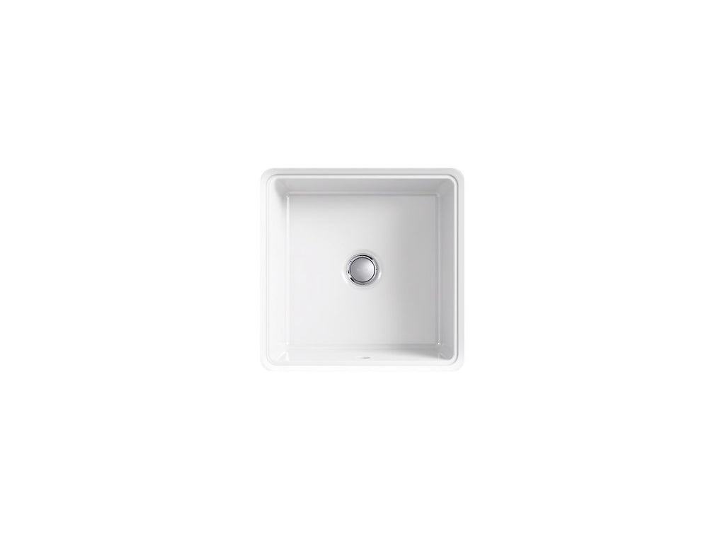 KOHLER K-8188-7 Verticyl 13" Square Undermount Bathroom Sink - Black Black