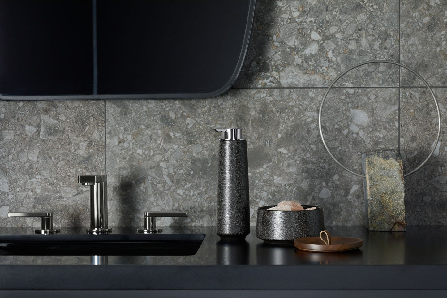 KOHLER K-73060-4-BL Composed Widespread bathroom sink faucet with Lever handles, 1.2 gpm - Matte Black