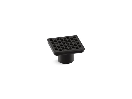 KOHLER K-22665-BL Clearflo Square Brass Tile-In Shower Drain (Drain Body Not Included) In Matte Black