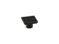 KOHLER K-22665-BL Clearflo Square Brass Tile-In Shower Drain (Drain Body Not Included) - Matte Black