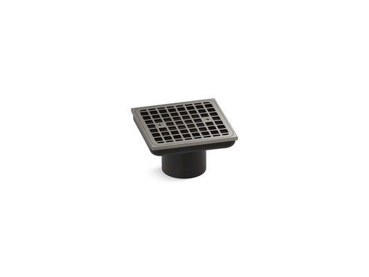 KOHLER K-22665-BN Clearflo Square Brass Tile-In Shower Drain (Drain Body Not Included) In Vibrant Brushed Nickel