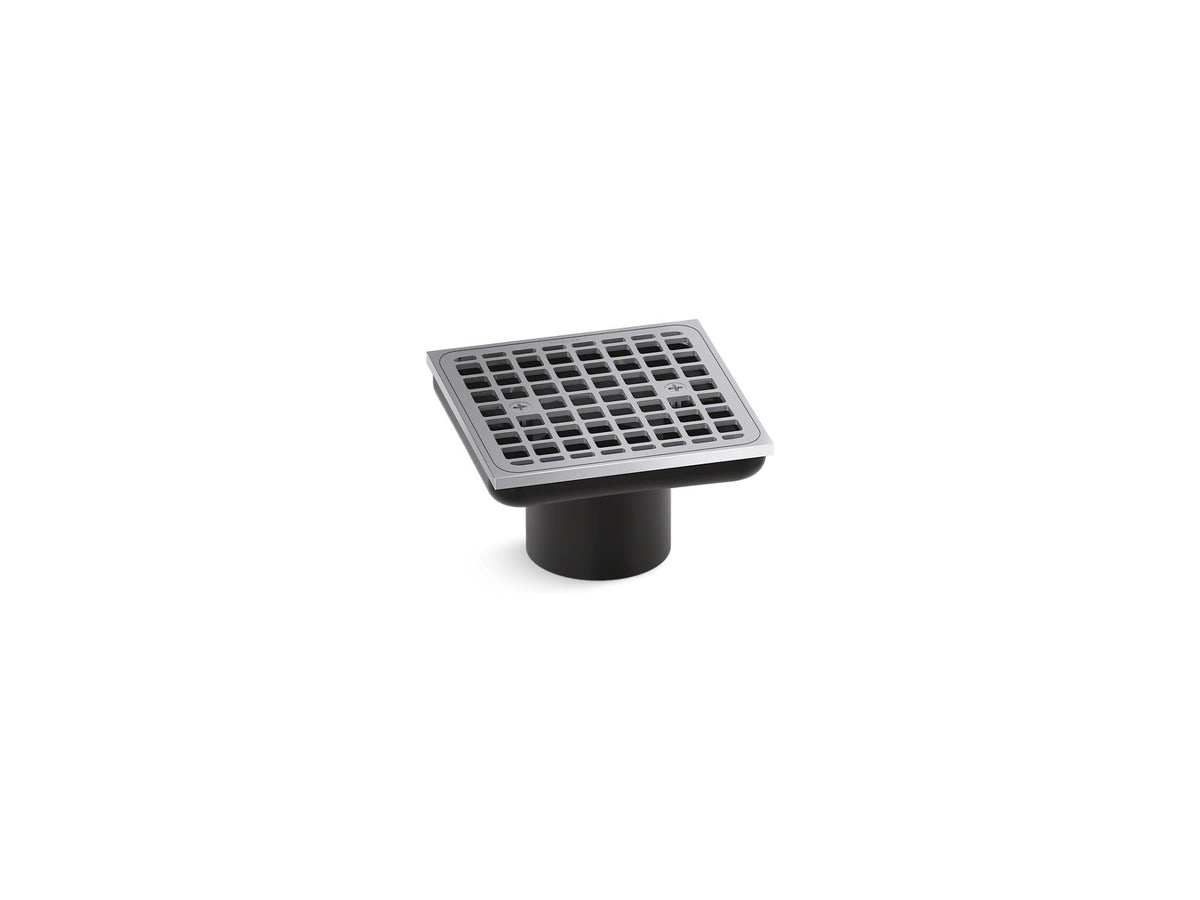 KOHLER K-22665-2MB Clearflo Square Brass Tile-In Shower Drain (Drain Body Not Included) - Vibrant Brushed Moderne Brass