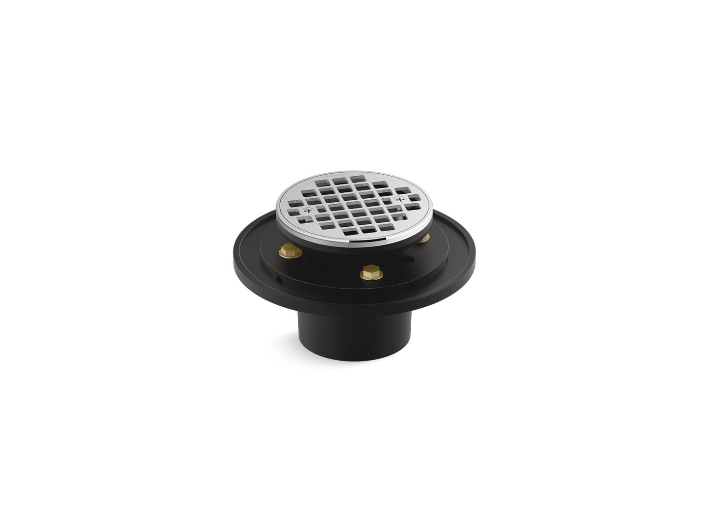 KOHLER K-22671-CP Clearflo Round brass tile-in shower drain - Polished Chrome
